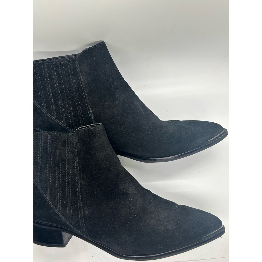 Marc Fisher LTD Black Pointy Bootie Size 7.5 Boho Gorpcore Classic
